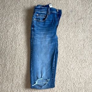Blue Garage Jeans, slightly ripped at the knees (Size 07)
